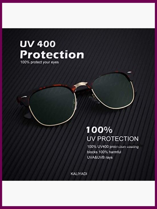 Polarized Semi-Rimless Sunglasses with Metal Frame UV400 Protection main image 5